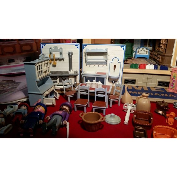 Playmobil Victorian Doll House Mansion Playset W/ Extra  Playmobil Mansion Victorian House 5300 99% complete with Extras READ DESCRIPTION